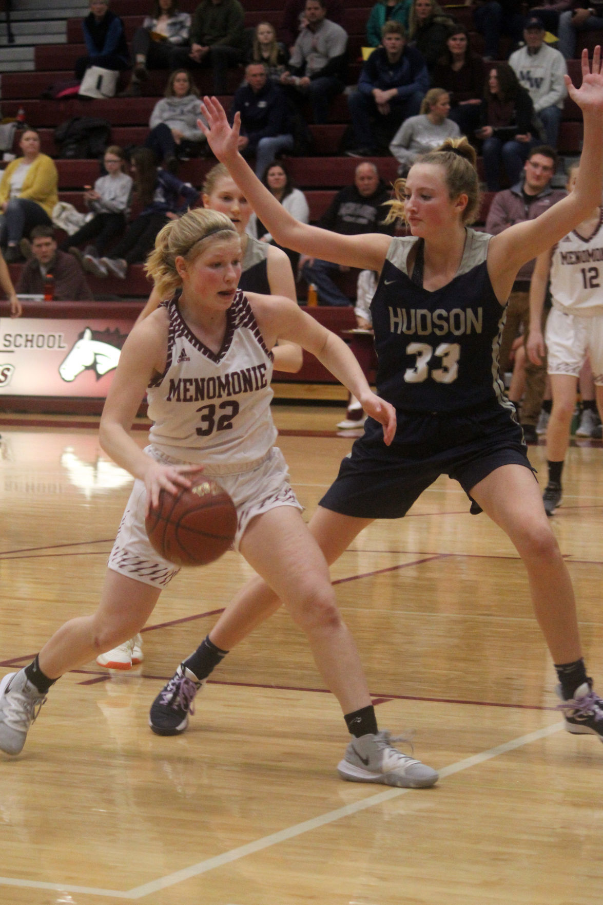 Hudson at Menomonie girls basketball 1-10-20